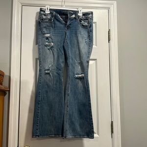 American Eagle distressed jeans: size 10 regular